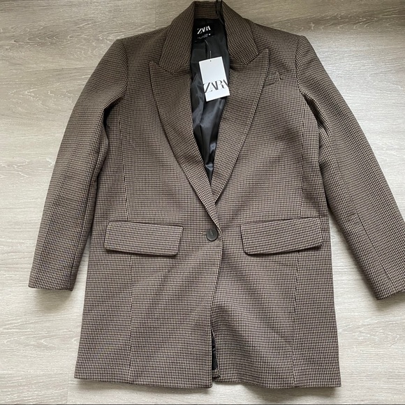 Zara Oversized Plaid Blazer - Picture 10 of 16